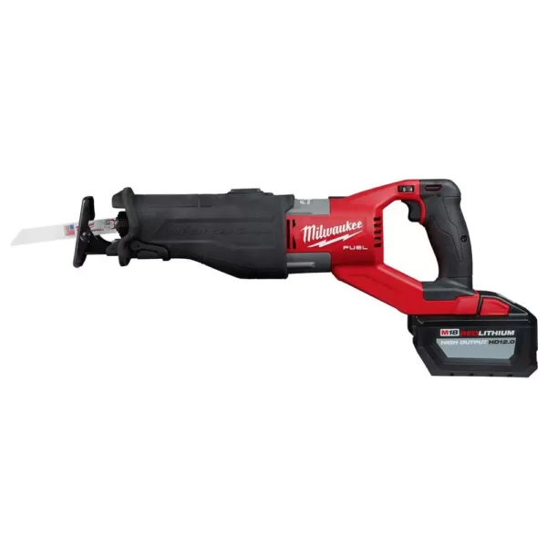 Milwaukee M18 FUEL 18-Volt Lithium-Ion Brushless Cordless SUPER SAWZALL Orbital Reciprocating Saw Kit w/(1) 12.0 Ah Battery