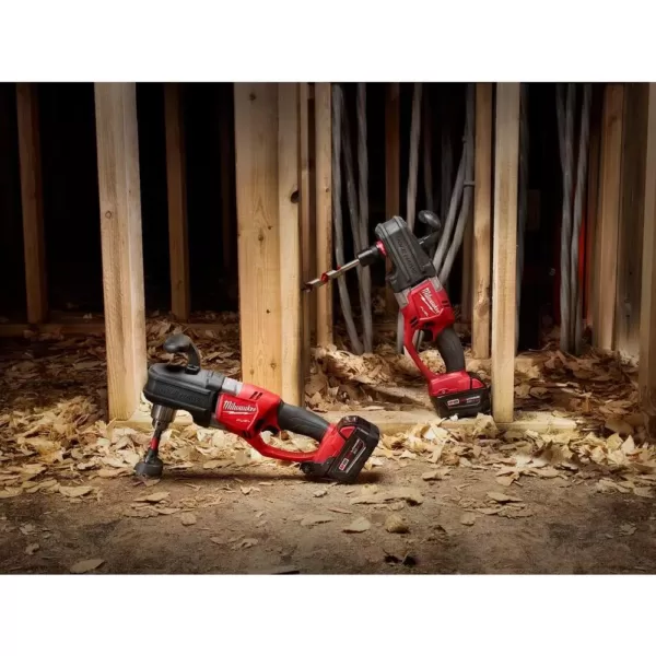 Milwaukee M18 FUEL 18-Volt Lithium-Ion Brushless Cordless 1/2 in. Hole Hawg Right Angle Drill (Tool-Only)