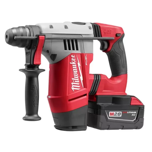 Milwaukee M28 FUEL 28-Volt Lithium-Ion Brushless Cordless 1-1/8 in. SDS Plus Rotary Hammer Kit w/(2) 3.0Ah Batteries