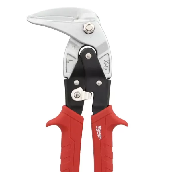 Milwaukee 9 in. Left-Cut and Right Cut Right Angle Aviation Snips (2-Piece)