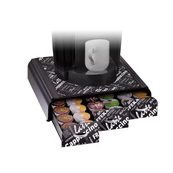 Mind Reader Anchor 36-Capacity Black Coffee Pod Storage Drawer