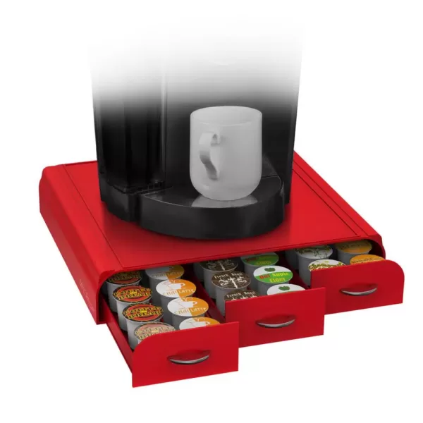 Mind Reader Anchor 36-Capacity Red K-Cup Storage Drawer