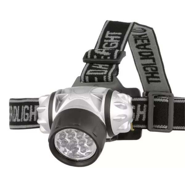 Stalwart 12 LED Head Lamp Plus 6 LED Flashlight Super Set