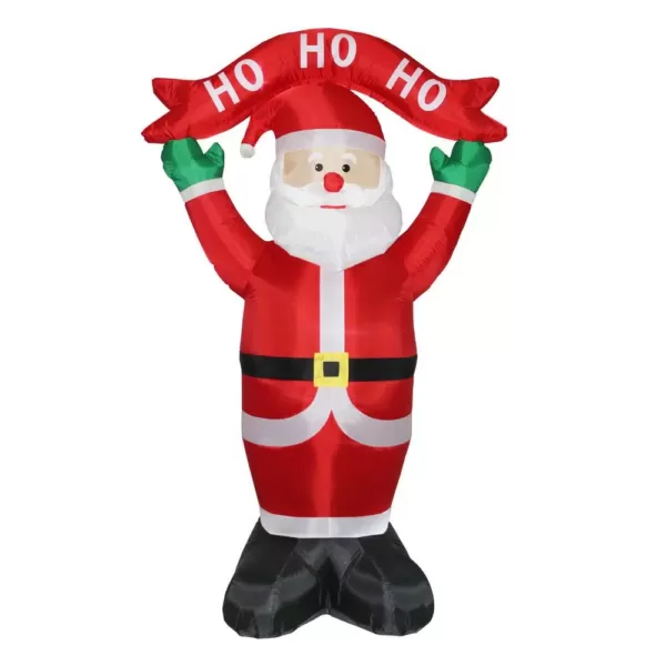 National Tree Company 8 ft. Inflatable Ho, Ho, Ho Santa