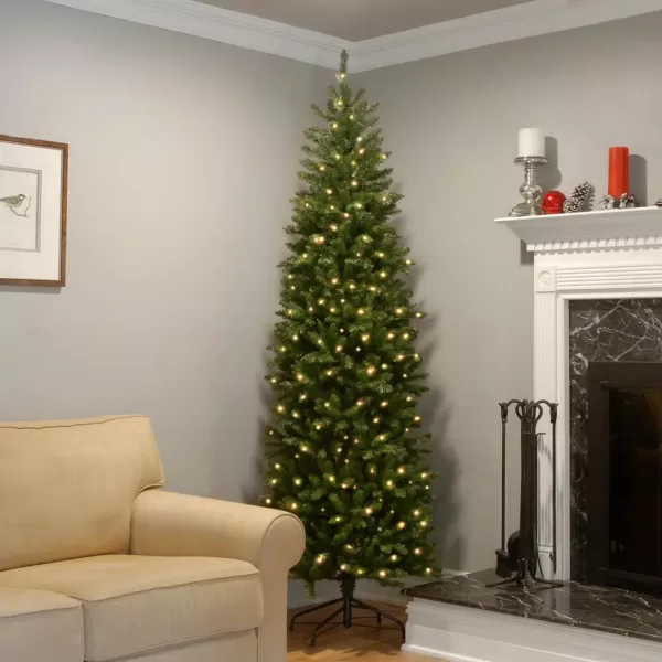 National Tree Company 7 ft. Kingswood Fir Pencil Artificial Christmas Tree with Clear Lights