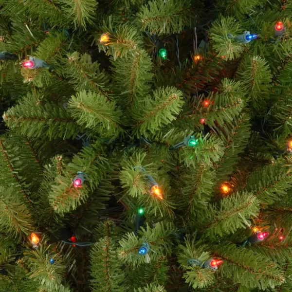 National Tree Company 6.5 ft. Kingswood Fir Pencil Artificial Christmas Tree with Multicolor Lights