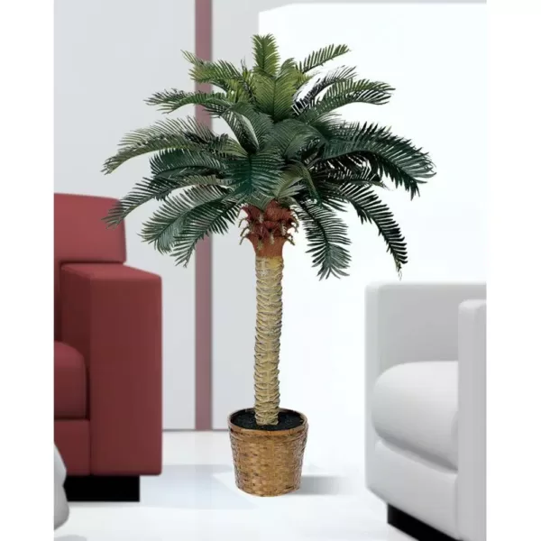 Nearly Natural 4 ft. Sago Palm Silk Tree