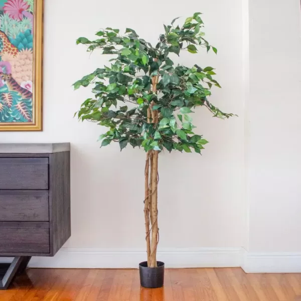 Nearly Natural 5 ft. High Indoor Ficus Tree