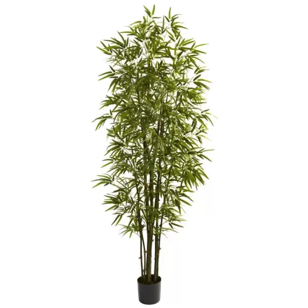 Nearly Natural 7 ft. Green Bamboo Tree