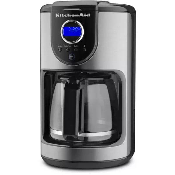 KitchenAid 12-Cup Onyx Black Drip Coffee Maker with Glass Carafe