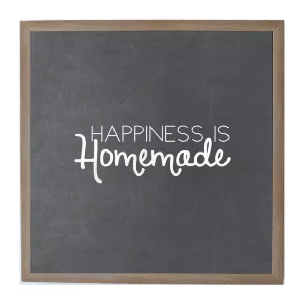 Petal Lane Chalk Happiness is Homemade Rustic Brown Frame Magnetic Memo Board