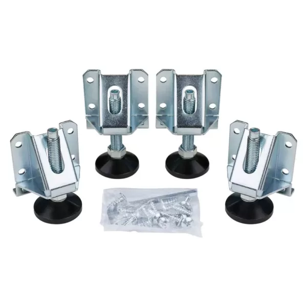 POWERTEC Heavy-Duty Leveler Legs with Lock Nuts (4-Pack)