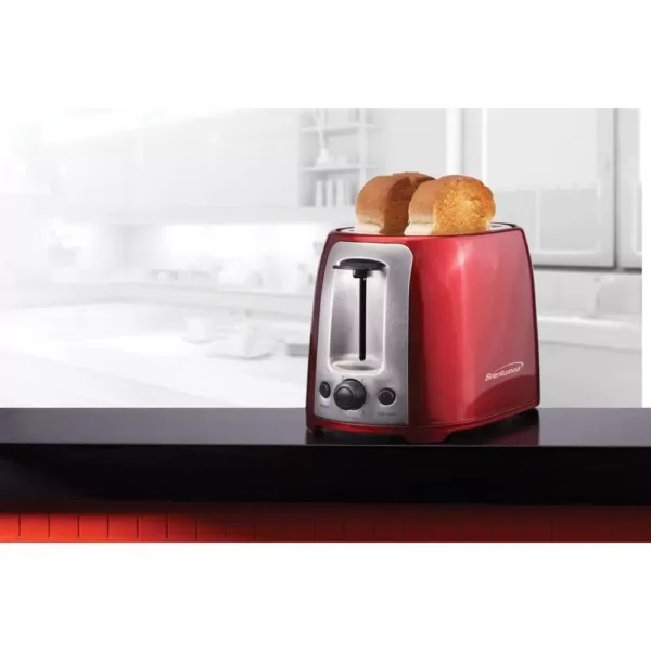 Brentwood Appliances 700-Watt Red Toaster Oven and Broiler with Red Single-Serve Coffee Maker and Mug