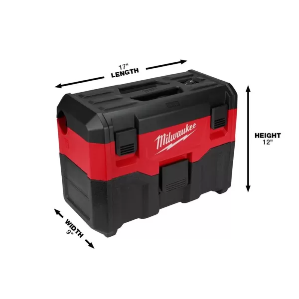 Milwaukee M18 18-Volt 2 Gal. Lithium-Ion Cordless Wet/Dry Vacuum (Tool-Only)