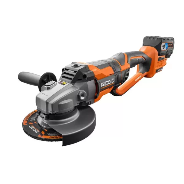 RIDGID 18-Volt OCTANE Cordless Brushless 7 in. Dual Angle Grinder (Tool Only)