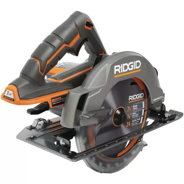 RIDGID 18-Volt Cordless Brushless 7-1/4 in. Circular Saw with 1.5 Ah Lithium-Ion Battery