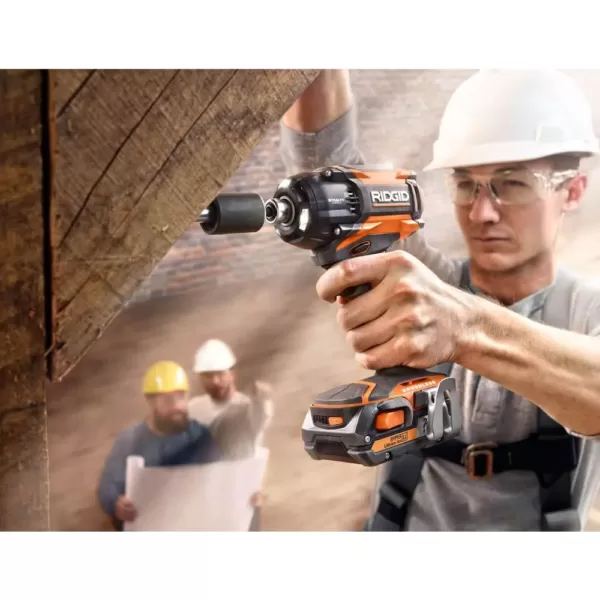 RIDGID 18-Volt Lithium-Ion Brushless Cordless 1/4 in. 3-Speed STEALTH FORCE Impact Driver (Tool Only)