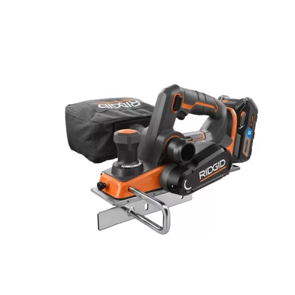 RIDGID 18-Volt OCTANE Cordless Brushless 3-1/4 in. Hand Planer Kit with (1) OCTANE Bluetooth 3.0 Ah Battery and Charger