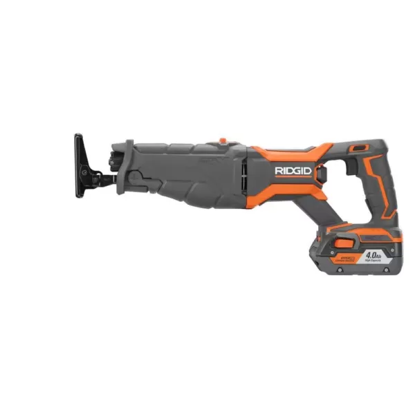 RIDGID 18-Volt Lithium-Ion Cordless 5-Tool Combo Kit with (2) 4.0 Ah Batteries, 18-Volt Charger, and Contractor's Bag