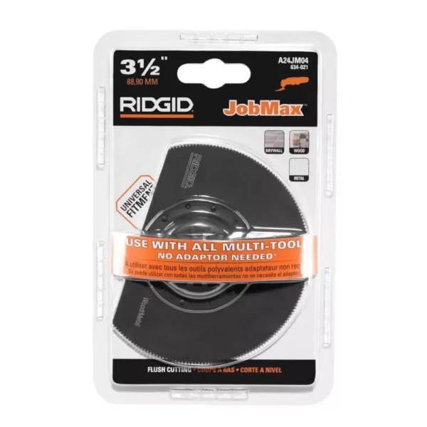 RIDGID JobMax 3-1/2 in. Steel Flush Cut Blade