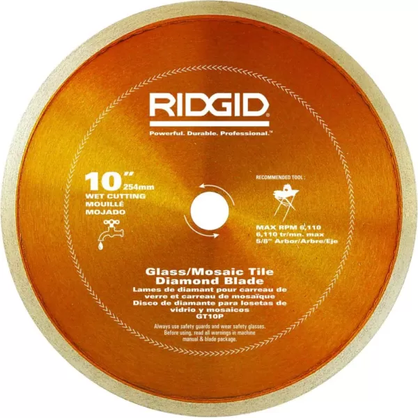 RIDGID 10 in. Glass Tile Blade