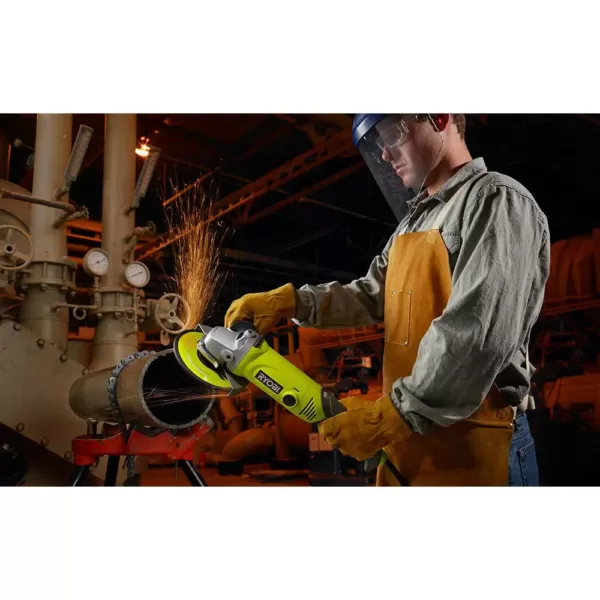 RYOBI 7 in. 10 Amp Angle Grinder