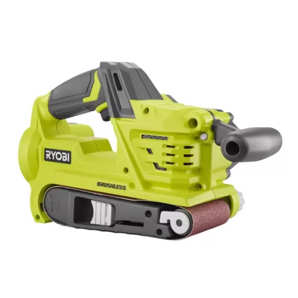 RYOBI 18-Volt ONE+ Cordless Brushless 3 in. x 18 in. Belt Sander with 4.0 Ah Lithium-Ion Battery