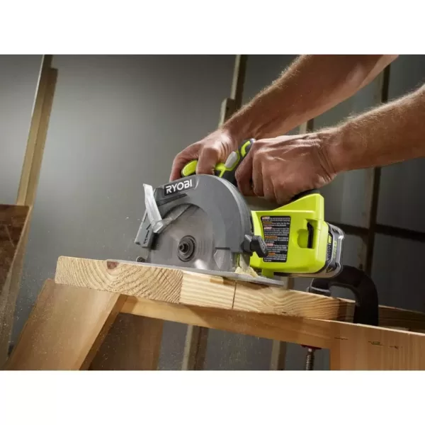 RYOBI 18-Volt ONE+ Lithium-Ion Cordless 6-1/2 in. Circular Saw and Orbital Jig Saw (Tools Only)