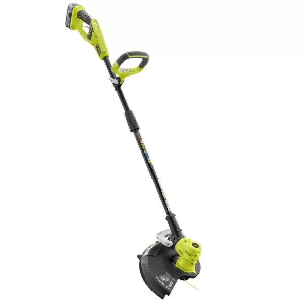 RYOBI Reconditioned ONE+ 18-Volt Lithium-Ion Cordless String Trimmer/Edger - 4.0 Ah Battery and Charger Included