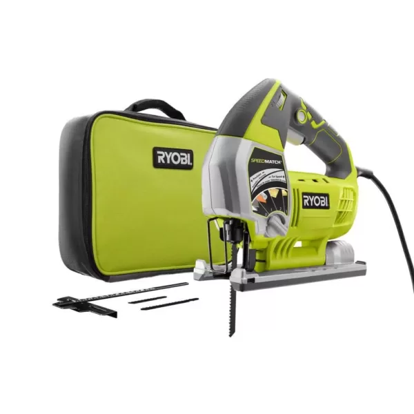 RYOBI 6.1 Amp Corded Variable Speed Orbital Jig Saw with SPEEDMATCH Technology