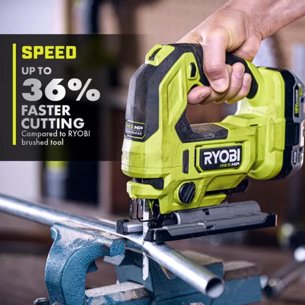 RYOBI ONE+ HP 18V Brushless Cordless Jig Saw (Tool Only)