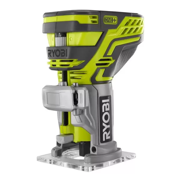 RYOBI 18-Volt ONE+ Lithium-Ion Cordless 3-1/4 in. Planer and Fixed Base Trim Router w/Tool Free Depth Adjustment (Tools Only)