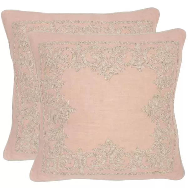 Safavieh Florentine Petal Geometric Down Alternative 20 in. x 20 in. Throw Pillow (Set of 2)