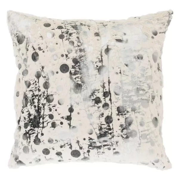 Safavieh Nars White and Charcoal Grey Graphic Down Alternative 20 in. x 20 in. Throw Pillow (Set of 2)