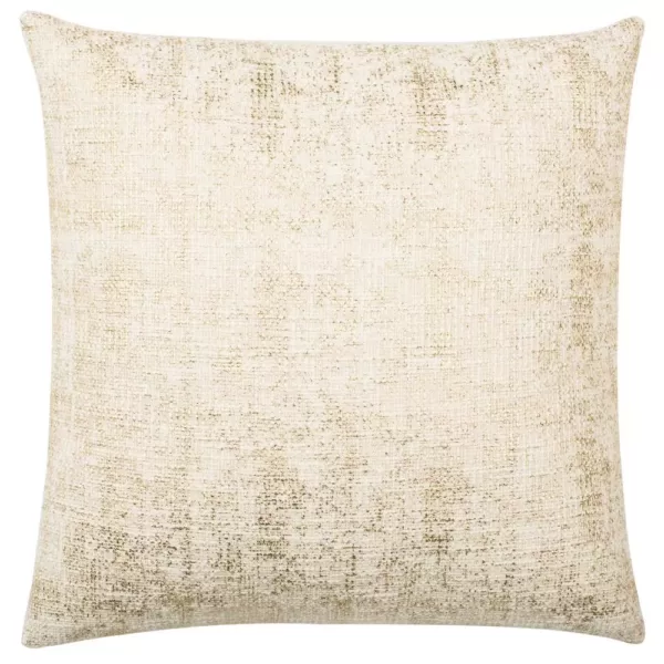 Safavieh Golden Foil Golden Cream Solid Down Alternative 20 in. x 20 in. Throw Pillow