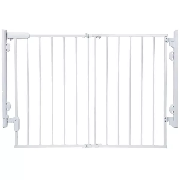 Safety 1st Ready to Install 28 in. Top of Stairs Child Safety Gate in White