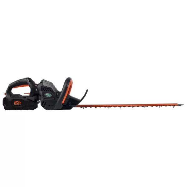 Scotts 24 in. 62-Volt Lithium-Ion Cordless Hedge Trimmer - 2.5 Ah Battery and Charger Included