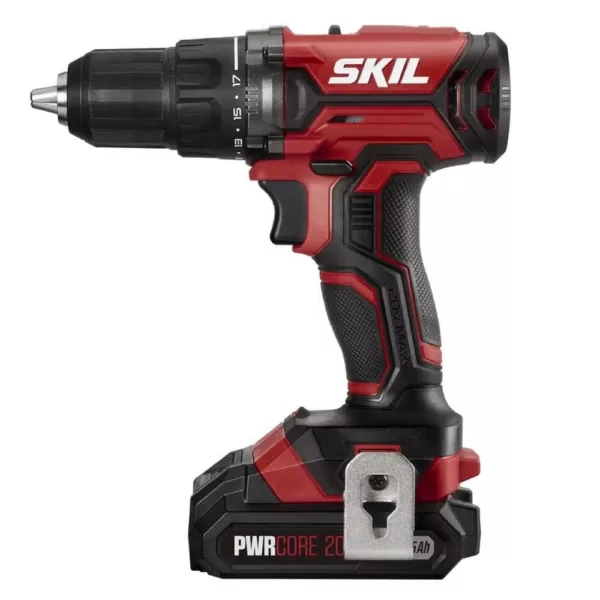 Skil PWRCORE 20-Volt Lithium-Ion Cordless 1/2 in. Drill Driver Kit