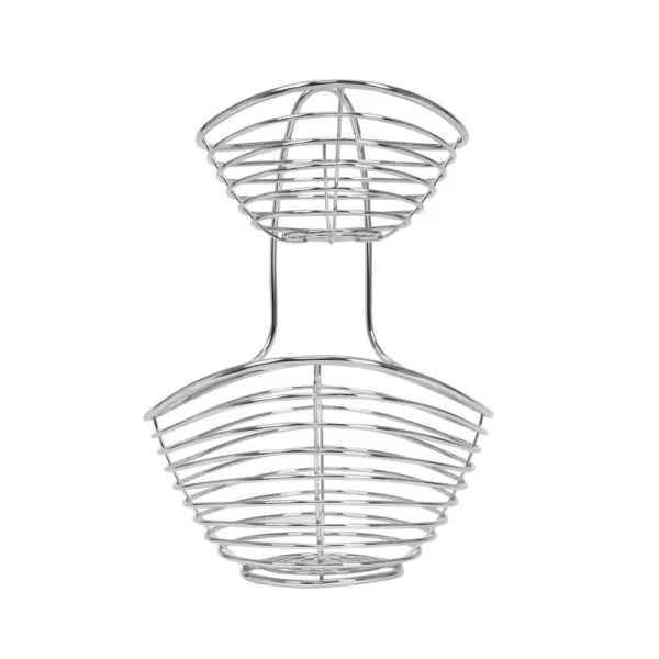 Spectrum Opus Arched 2-Tier Chrome Server Basket