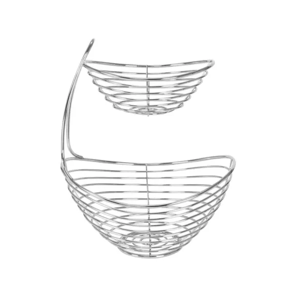 Spectrum Opus Arched 2-Tier Chrome Server Basket