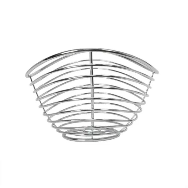 Spectrum Opus Countertop Chrome Fruit Bowl Basket Produce Holder Organizer Decorative Display Stand