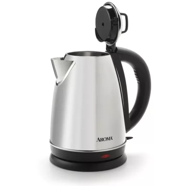 AROMA Hot H20 X-Press 6-Cup Stainless Steel Cordless Electric Kettle