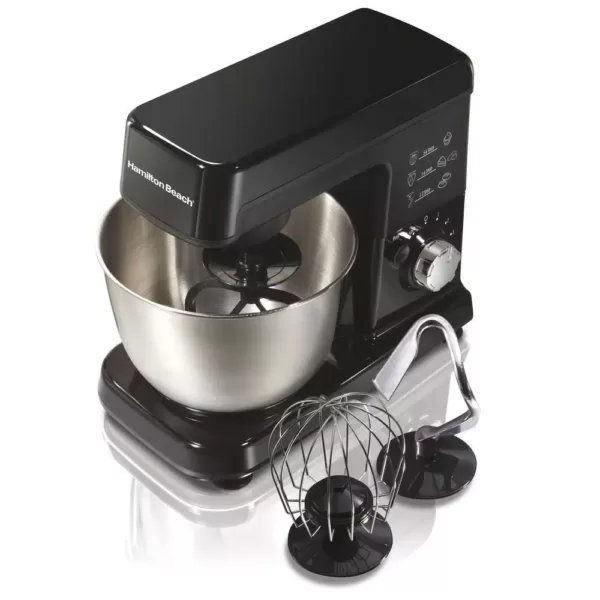 Hamilton Beach 3.5-Quart Black 6-Speed Stand Mixer