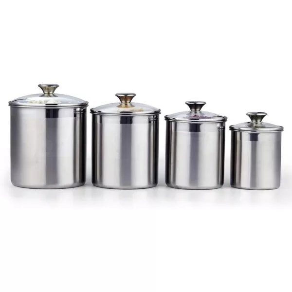 Cooks Standard 02553 4-Piece Stainless Steel Canister Set