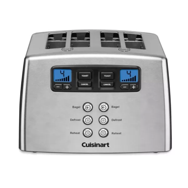 Cuisinart Touch to Toast 4-Slice Stainless Steel Wide Slot Leverless Toaster