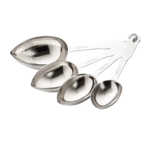 ExcelSteel 4-Piece Heavy Duty Stainless Steel Measuring Spoon Set