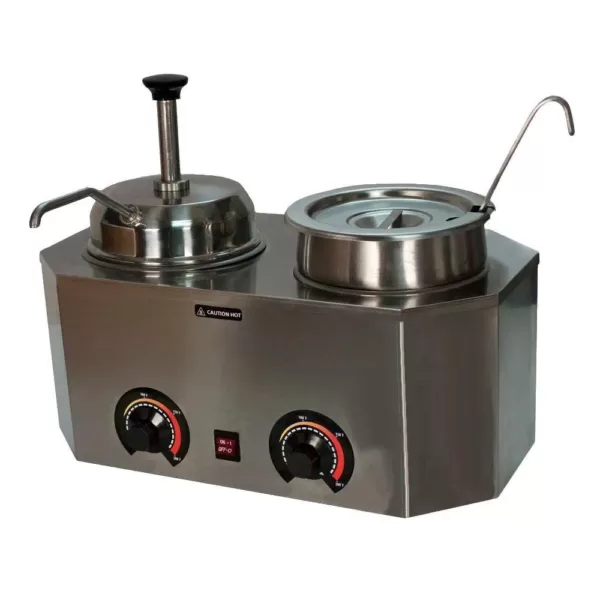 Paragon Pro-Style 6 L Ladle Pump Warmer with 2 Crocks