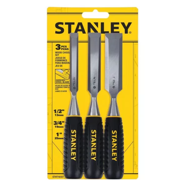 Stanley Wood Chisel Set (3-Piece)