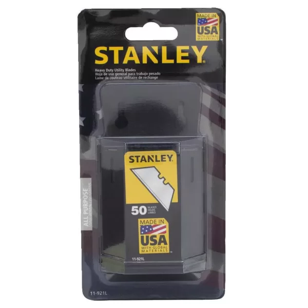 Stanley 1992 Heavy Duty Utility Blades with Dispenser (50-Pack)