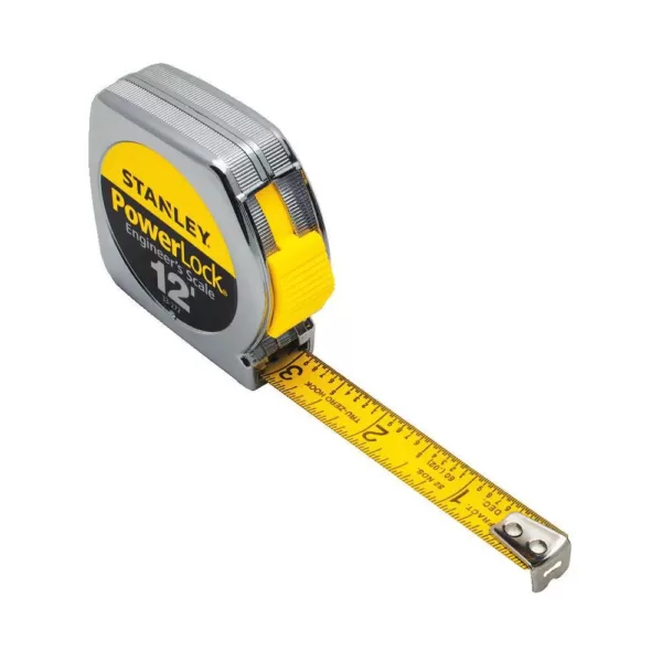 Stanley 12 ft. PowerLock Tape Measure w/ Decimal Scale